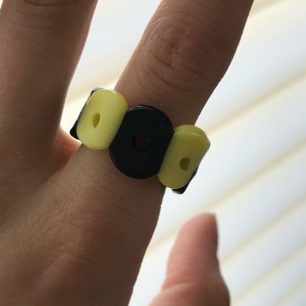 10 pack handmade pony bead rings - Picture 9 of 11